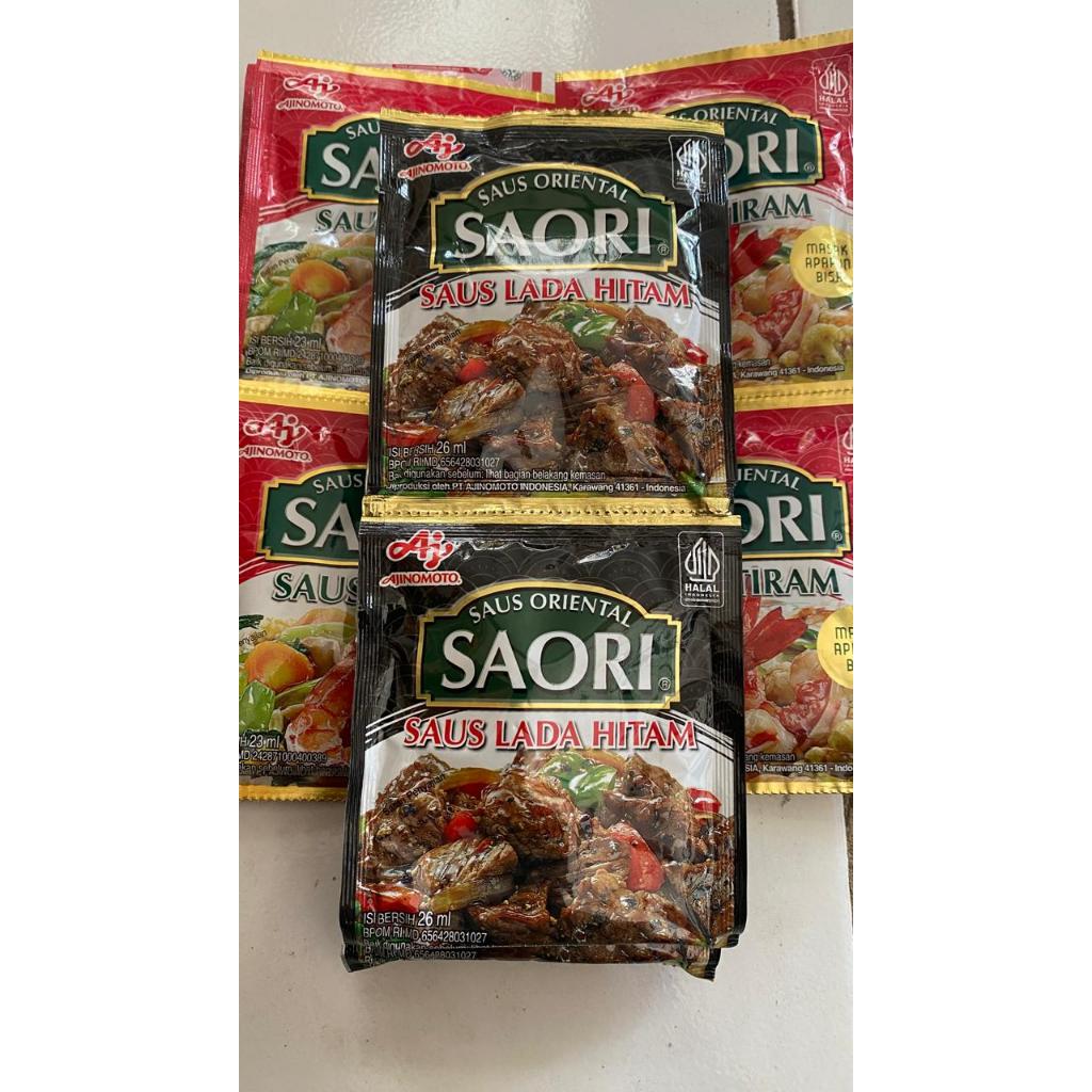 

10Pcs Saori Saus Lada Hitam Saus Instant Rasa Lada Hitam