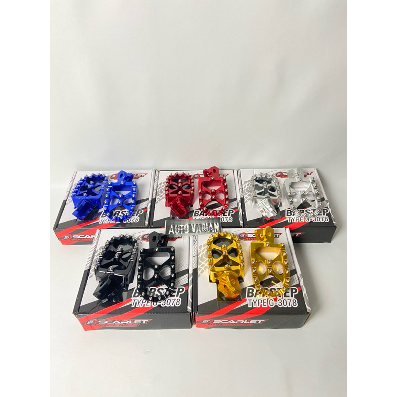 Footstep Depan CRF 150 KLX 150 WR 155 Scarlet Step Foot Step Depan Honda CRF 150 Scarlet AUTO VARIAS