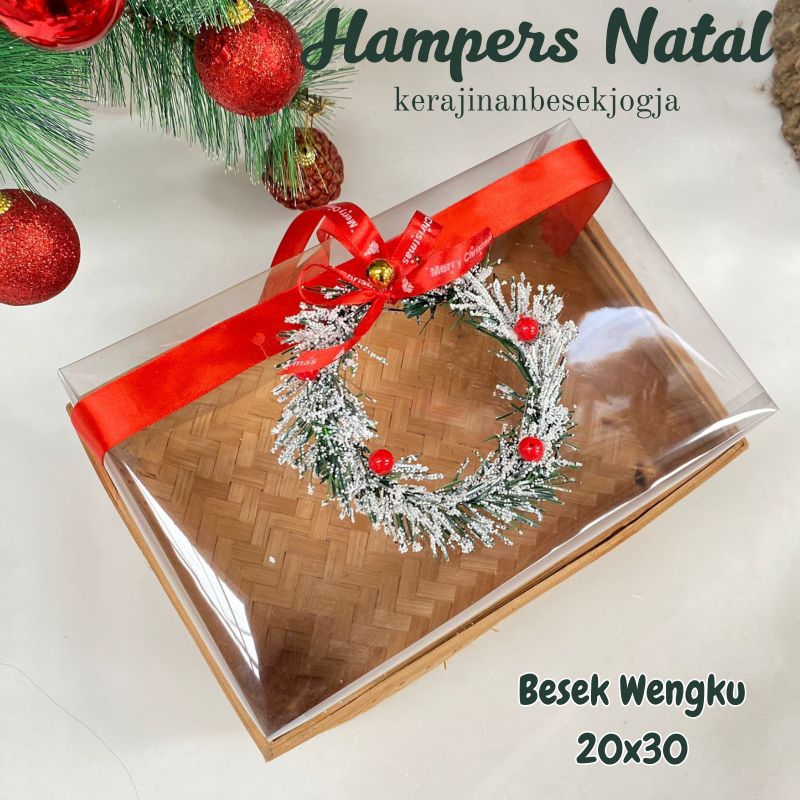 

SERIES CHRISTMAS | BESEK WENGKU 20X30 MIKA PITA FREE HANGTAG | hampers natal hantaran natal bingkisan natal kado natal kue natal