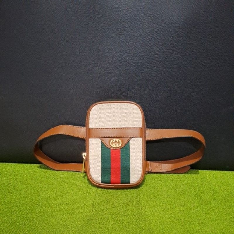 Guc*i kanvas phone belt bag preloved