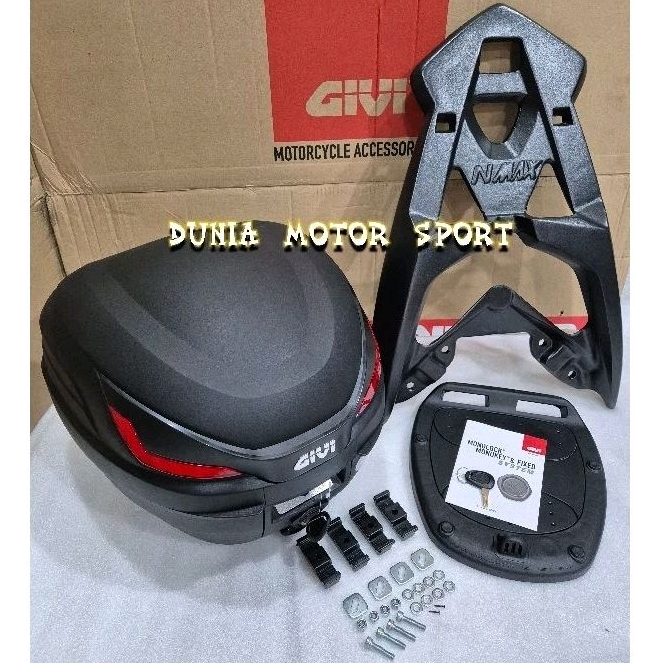 Box Givi B27 NX plus breket nmax new turbo - nmax old-pcx 150-pcx 160-adv 150-adv 160
