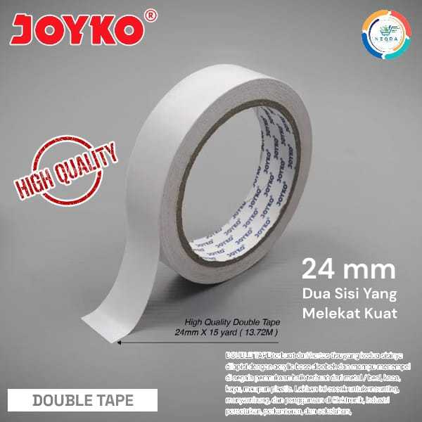

Joyko Double Tape Perekat 2 Sisi 24 mm x 15 Yard