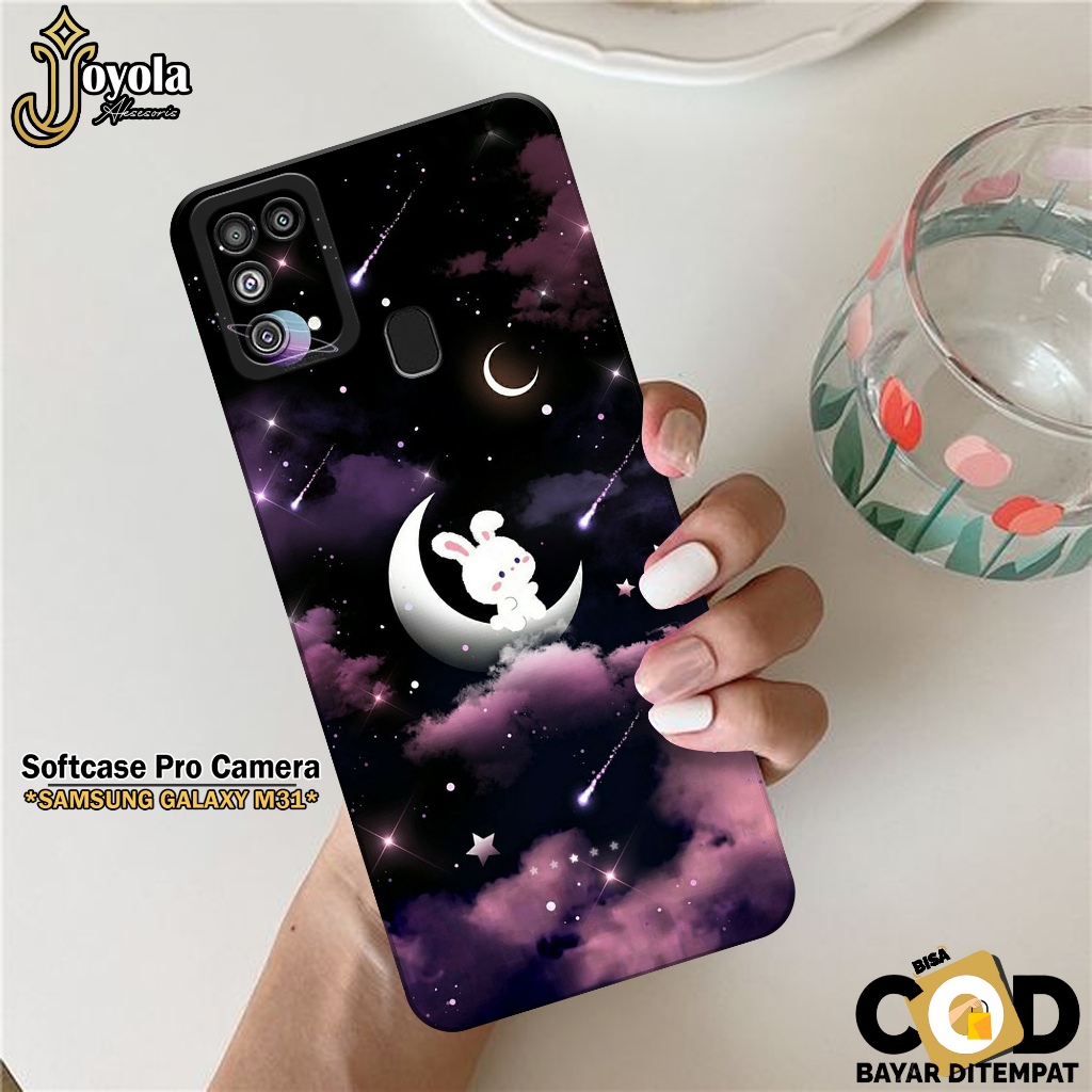 JOYOLA Case Samsung Galaxy M31 - Fahion Case Kartun - Softcase Samsung Galaxy M31 - Pro Camera - Cas
