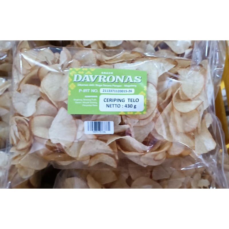 

Ceriping Tela Ketela Original Davronas 430gr Oleh-oleh khas Jogja Magelang Semarang Jateng DIY