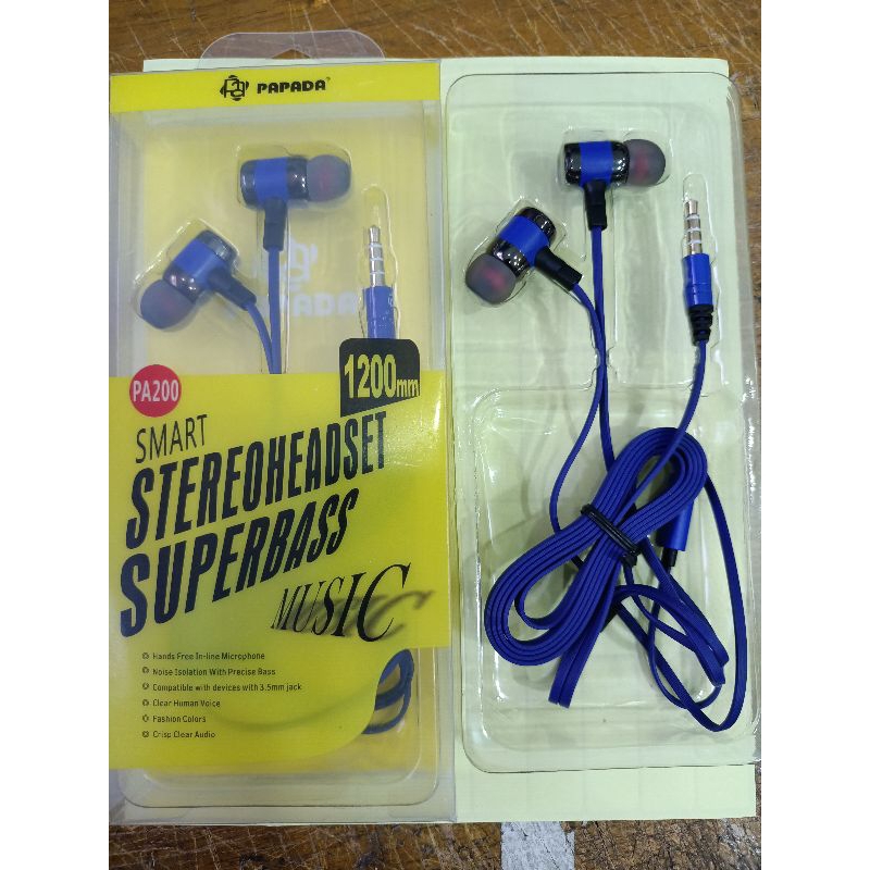 Papada pa200 1200mm /Eraphone papada pa200 1200mm /Hendsfree papada pa200/Earphone /Henset bagus /Ea