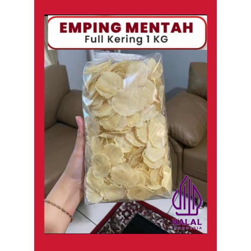

emping melinjo asli dari buah melinjo kemasan (1kg)