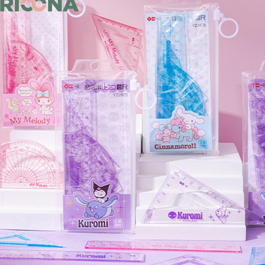 

UPGRADE Penggaris Busur Set Sanrio Penggaris Sanrio Set Isi 4