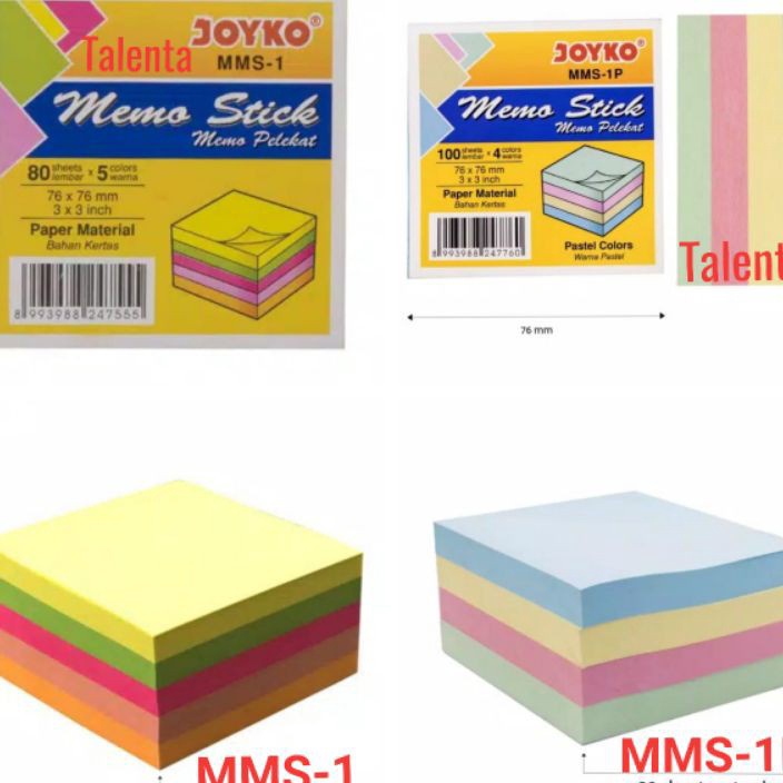 

TRENDING Sticky Note Memo Tempel Warna Pastel MMS1P Neon MMS1