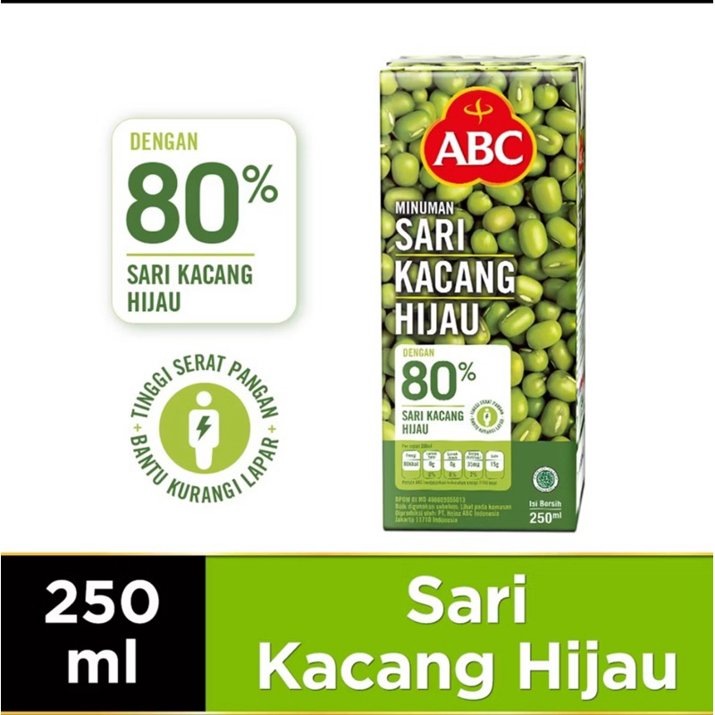 

ABC Minuman Sari Kacang Hijau ukuran 250 ml