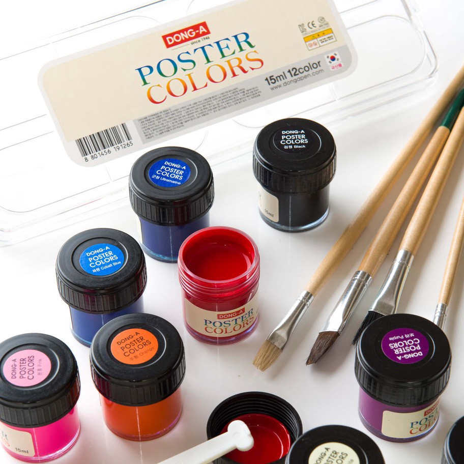 

TRENDING Poster Color Cat Air DongA 12 warnaset 15 ml