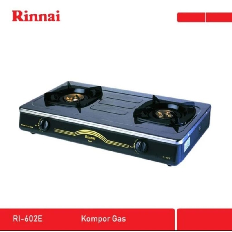 Kompor Gaa Rinnai 2 Tungku RI-602E / RI 602 E  / RI 602E