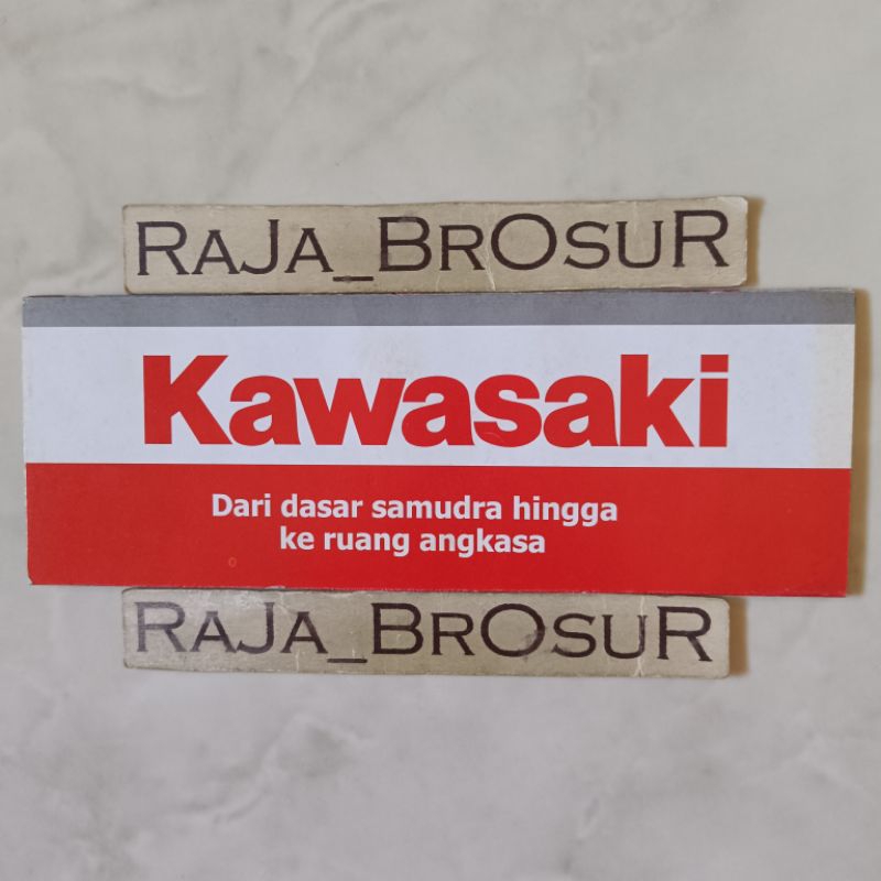 Poster brosur katalog iklan leaflet produk Kawasaki Ninja 150 RR CBU/Ninja Kis/Eliminator 175/Kaze s