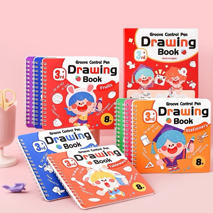 

PAKET MEWAH DRAWING BOOK Paket isi 4 BukuPulpen Buku Mewarnai Anak Coloring Book Berbagai Tema Buku Gambar Mewarnai 8 Lembar