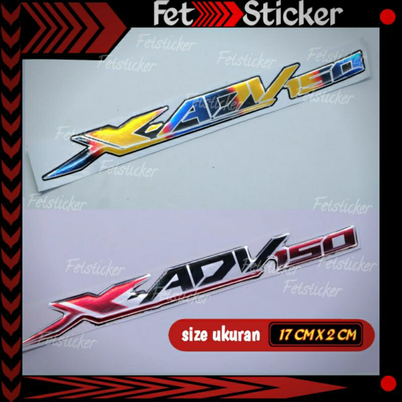 Emblem Honda Adv / Emblem Tinbul Titanium Honda  X Adv