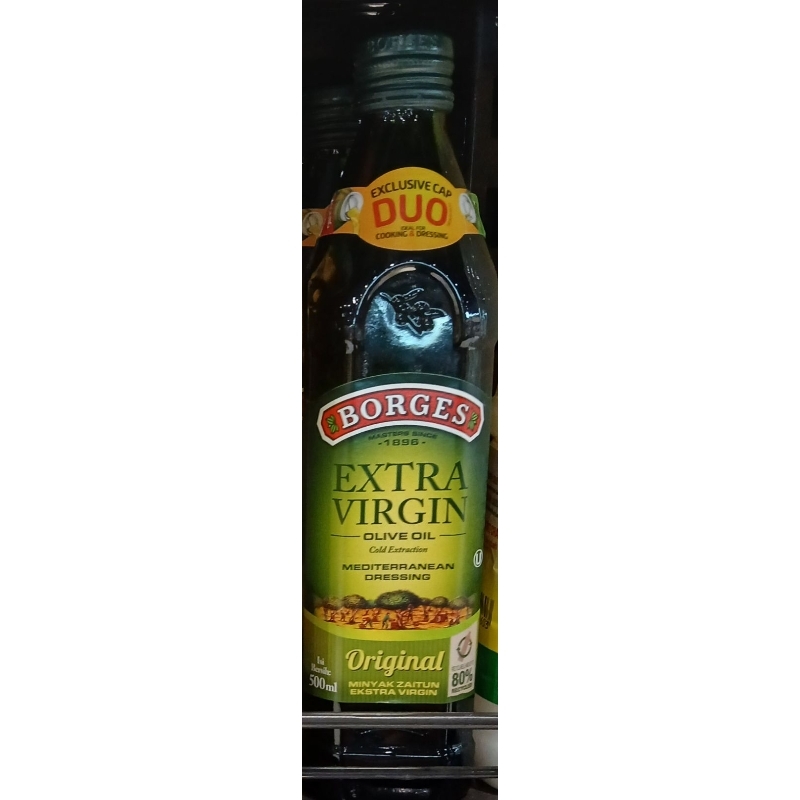 

Minyak Zaitun BORGES ORIGINAL Extra Virgin Olive Oil 500ml - RM, LM, HK.