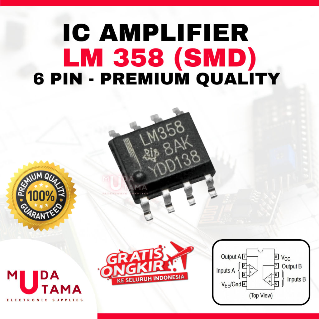 LM358 SMD IC AMPLIFIER - IC AMPLIFIER LM 358 - IC LM358 - IC LM 358