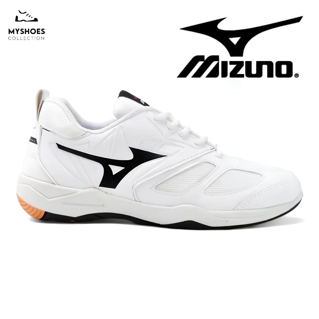Sepatu Volly mizuno Pria wanita Putih sepatu mizuno wlz 7 mid Sepatu volly Dan Badminton