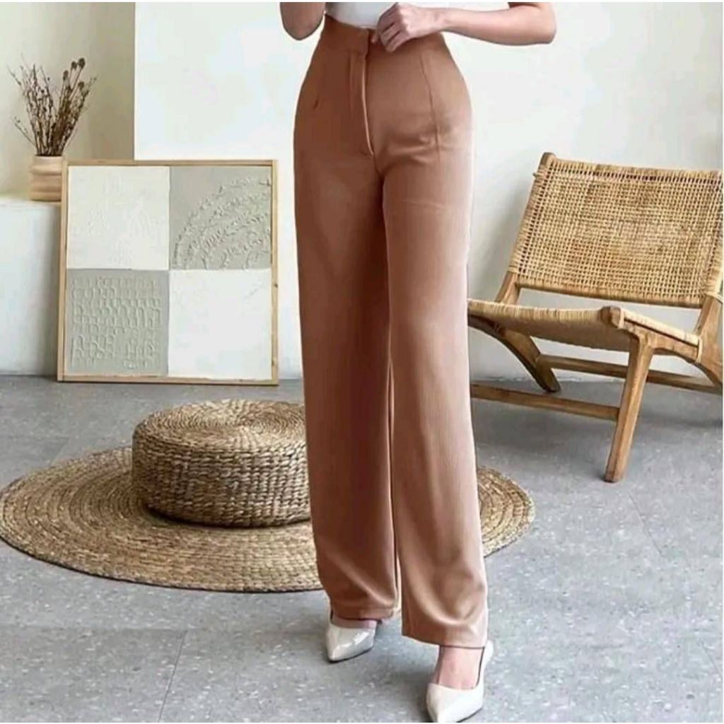 Kulot Highwaist Korean Style Celana Kerja Wanita Kantor