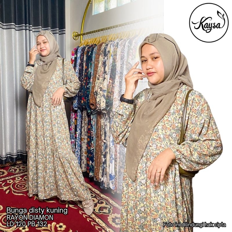 GAMIS DISTY TERBARU // GAMIS WANITA DEWASA RAYON PREMIUM DIAMON // BUSUI WUDLUI FRENDLY Dress Muslim