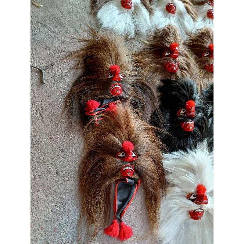 ganongan pakem rambut sintetis