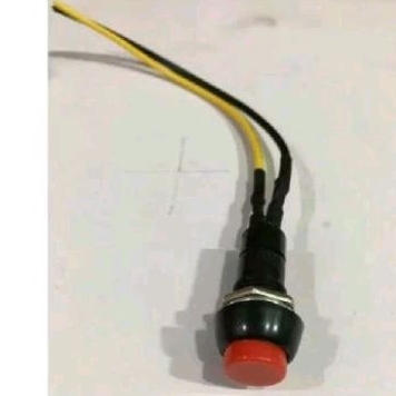 Saklar Bulat Tombol Push ON OFF 2 Kabel Motor Universal