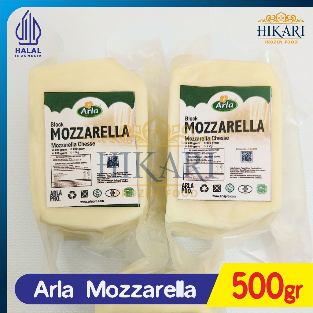 

Arla Mozzarella - Keju Arla Mozzarella 500gr -New Pack Hallal