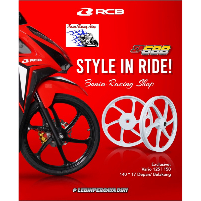 Velg RCB SP688 Palang 6 Ring 17 Vario125 Vario150 Original
