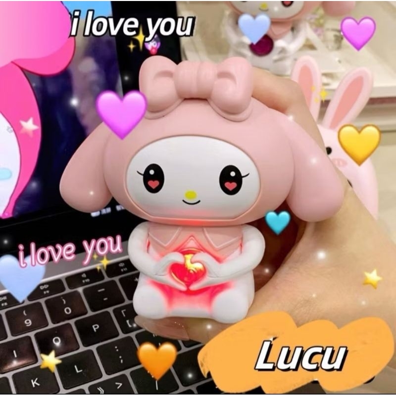 Boneka bersuara/ boneka I LOVE YOU sanrio