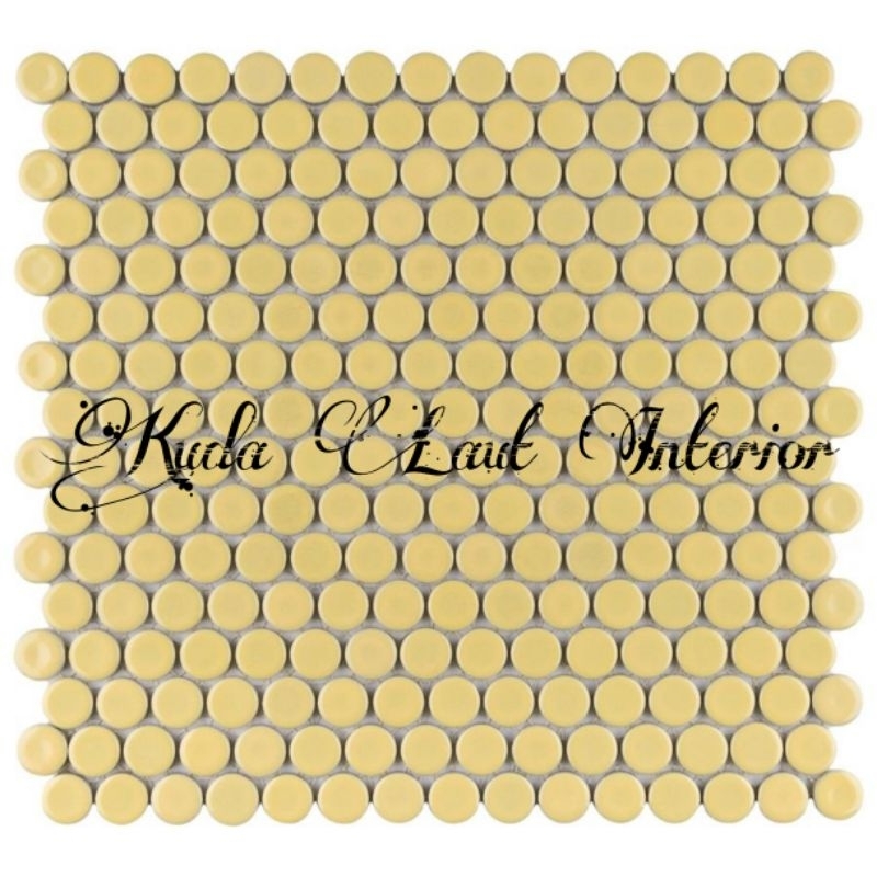 Keramik Mozaic PNR 0663 Kuning - Backsplash - Keramik Dinding Hias Interior - Keramik Motif