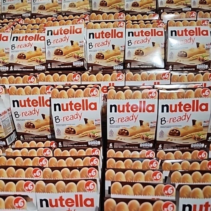 

Nutella B Ready 1 pack isi 6/Nutella B-Ready Stick Biscuit Nutella 132 gram