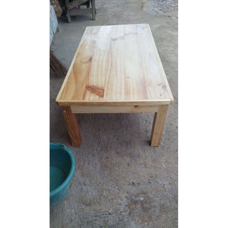 Meja Belajar Lesehan Kayu