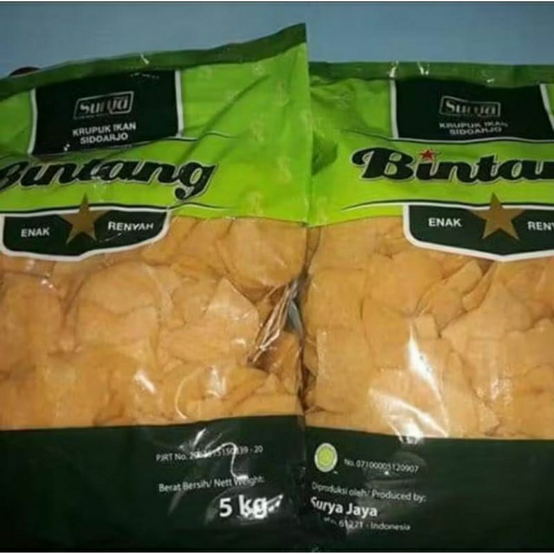 

kerupuk udang/ikan cap Bintang 5kg