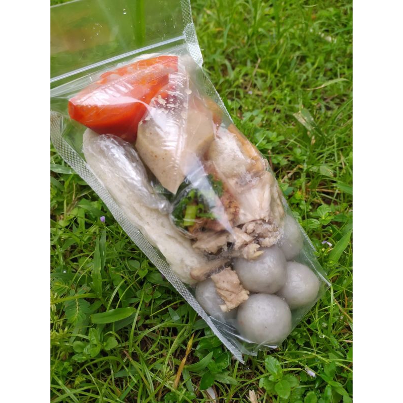 

Baso aci isi abon dan ayam