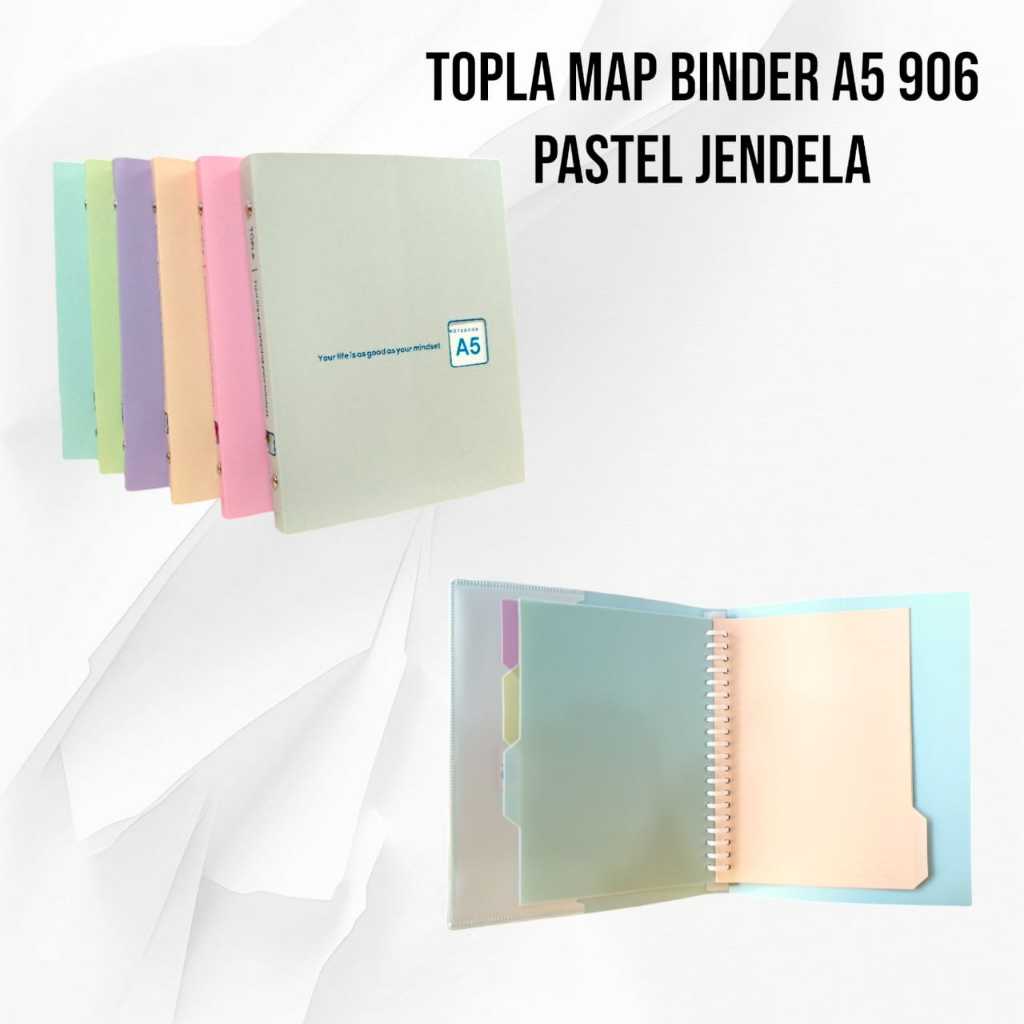 

Topla Map Binder A5 Pastel Jendela/topla binder note pastel