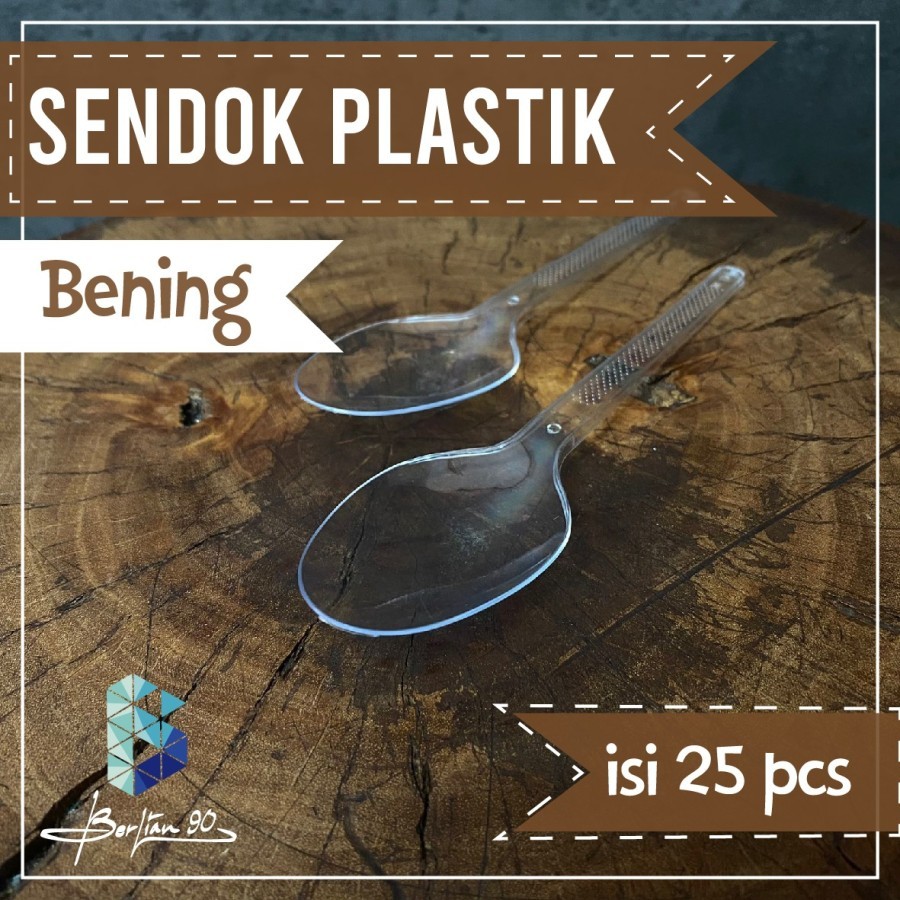 Sendok plastik sendok makan plastik sendok panjang bening
