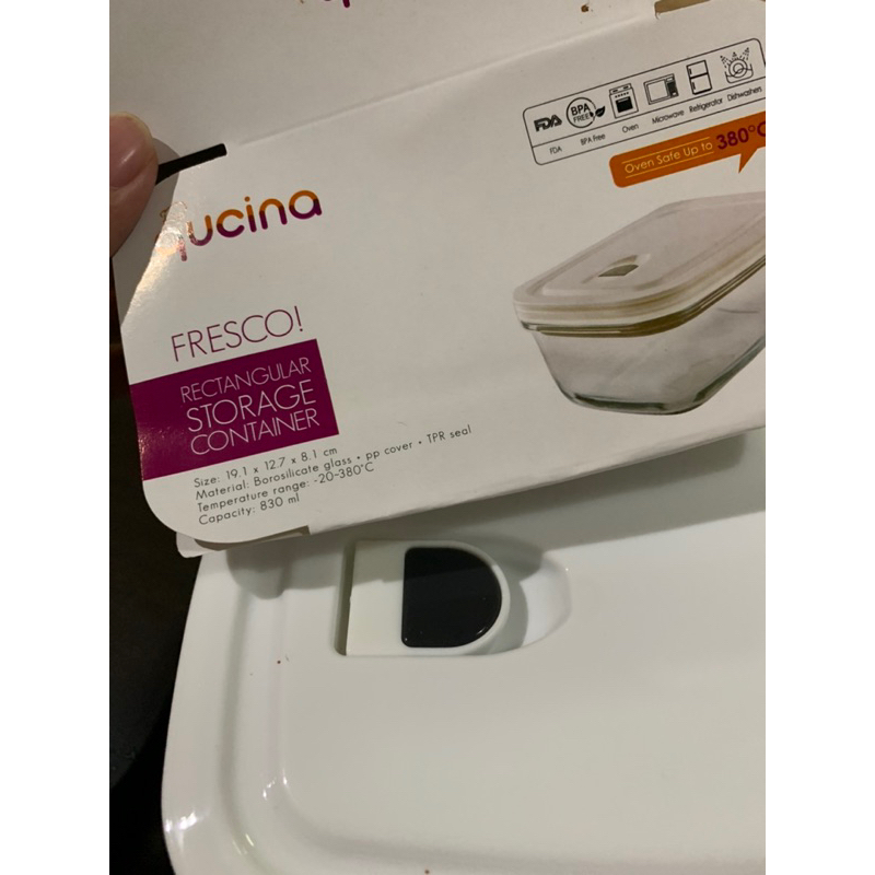 QUCINA RECTANGULAR STORAGE CONTAINER 380 C