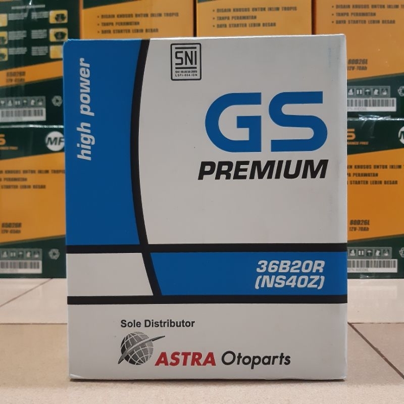 AKI / ACCU GS PREMIUM NS40Z / 36B20R ASTRA OTOPARTS
