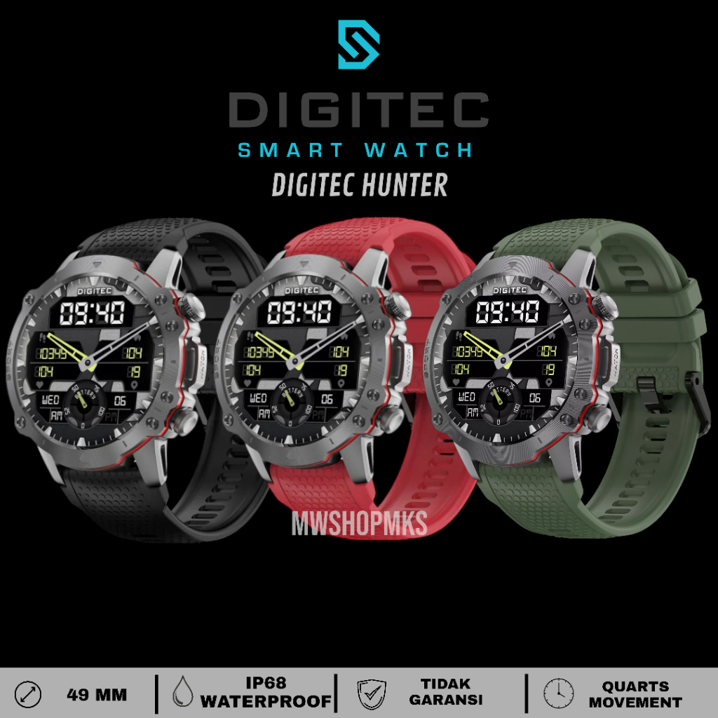 Jam Tangan Digitec Hunter Original Jam Tangan Touch Screen Smartwatch