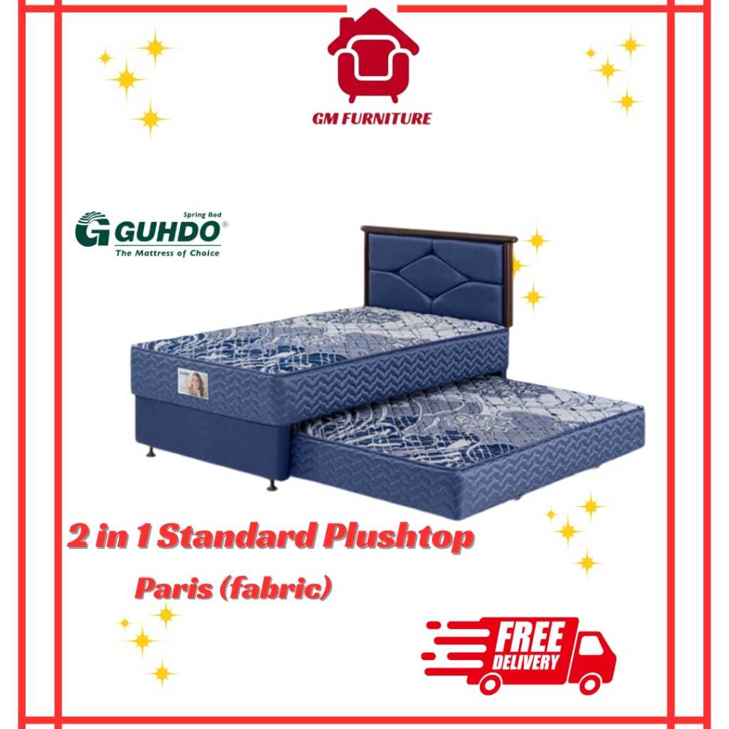 Guhdo Spring Bed 2in1 PlushTop Standard - Paris