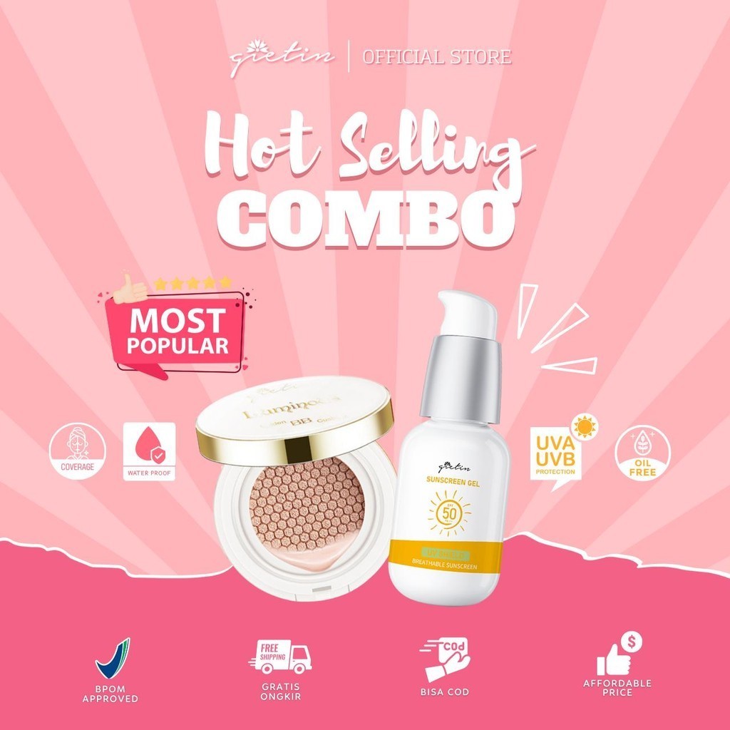 Gietin Hot Selling Combo (Cushion + Sunscreen) Set