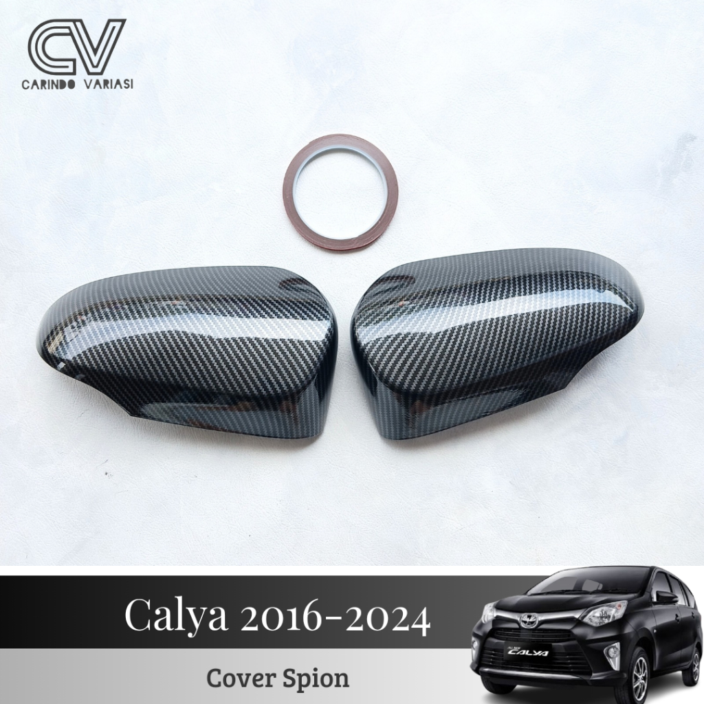 Cover Kaca Spion Mobil Calya 2016 - 2024 Carbon