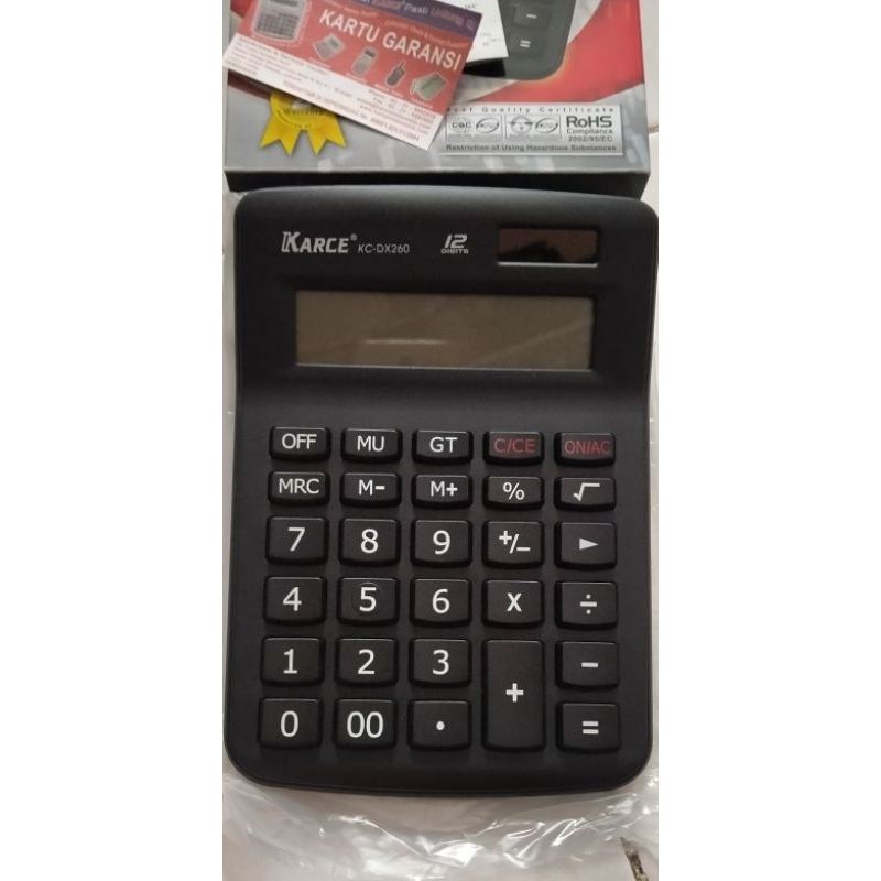 

kalkulator karce KC DX260 berkualitas 12 digit
