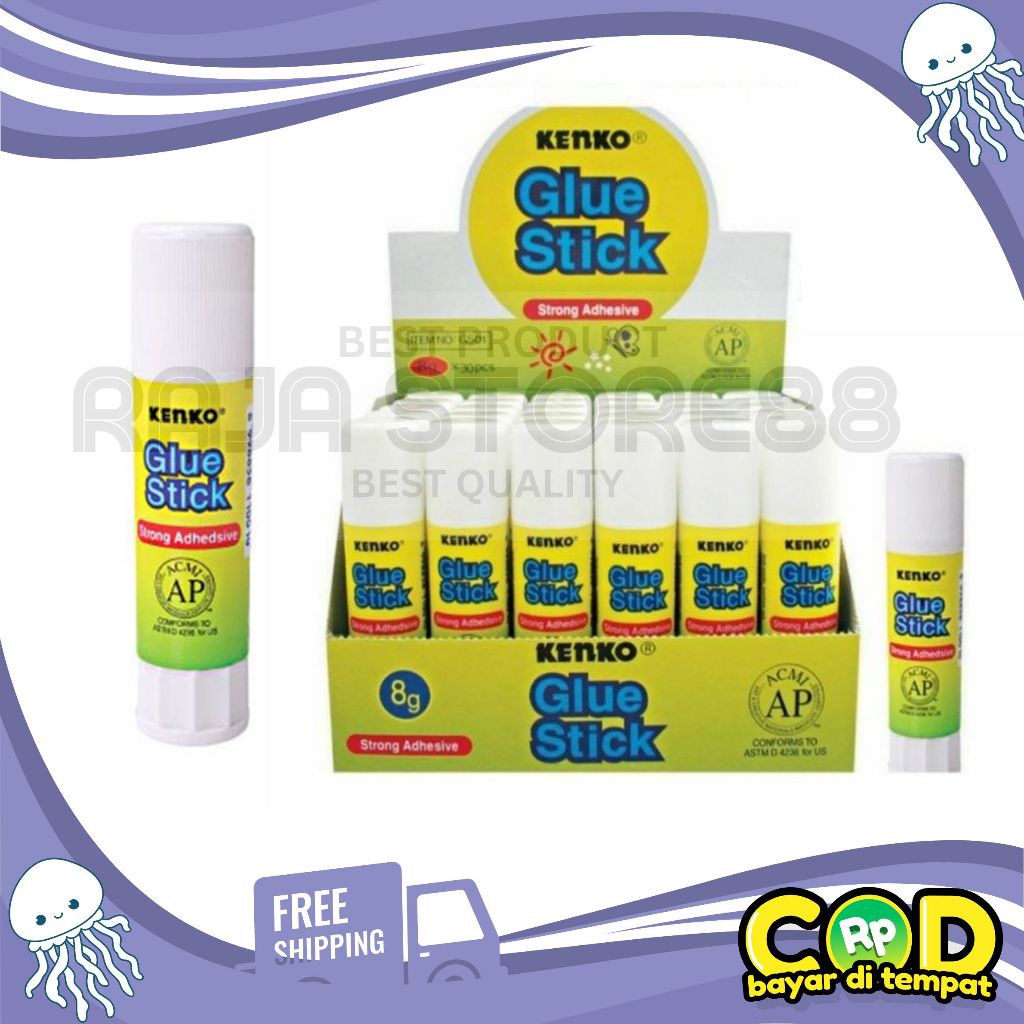 

(30 PCS)Lem Kenko Glue Stick Kecil 8 Gram