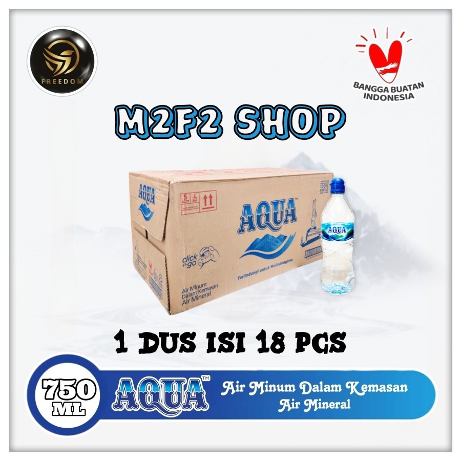 

Air Mineral Aqua Click n Go Botol Pet - 750 ml (Kemasan Karton)