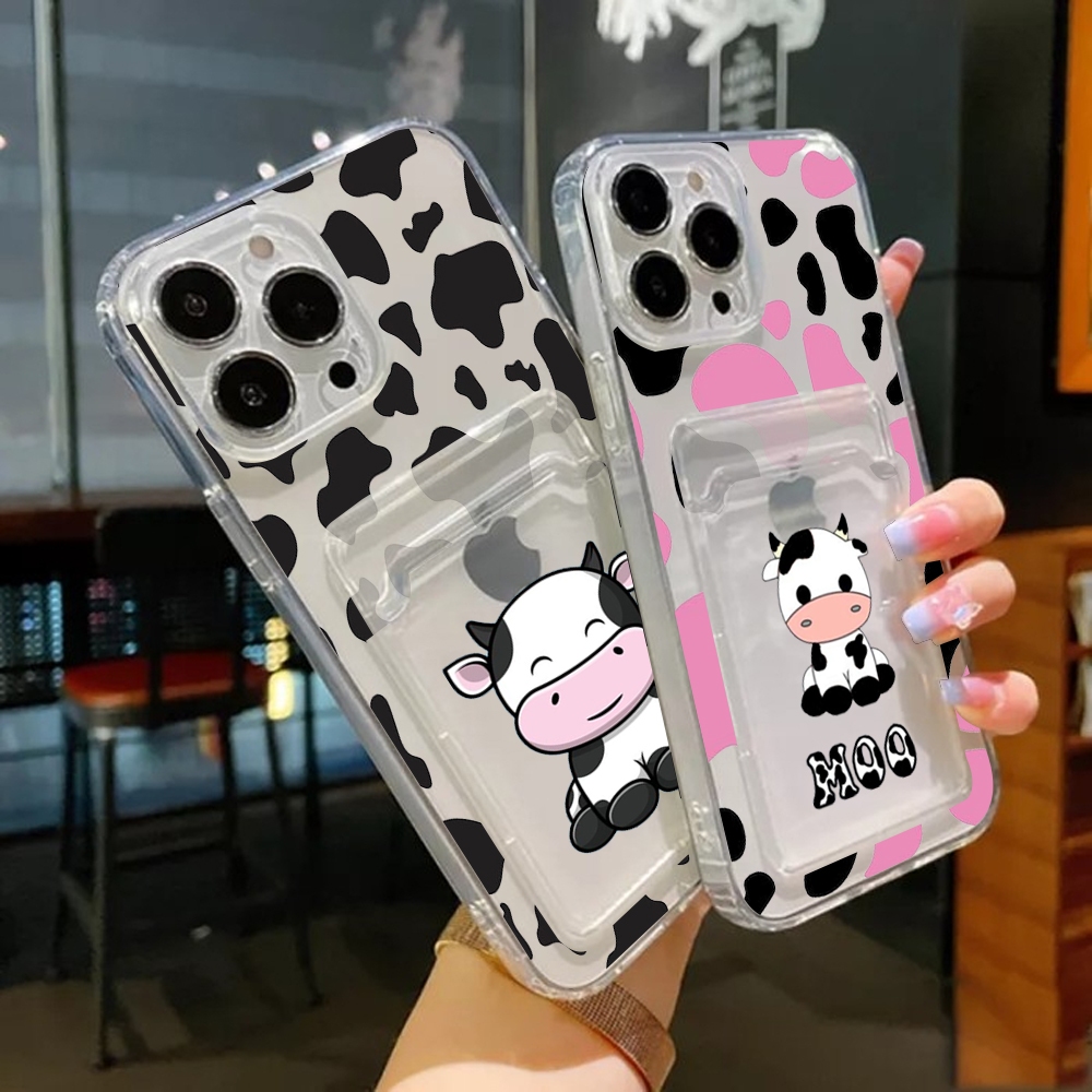 ALL TYPE CASE CARD SLOT MOTIF COW UNTUK REALME C25 REALME C11 2021 REALME C31 REALME C20 REALME C21Y