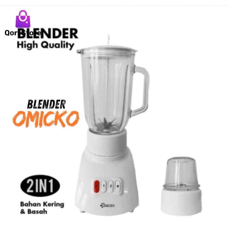 Qori Store - Blender Omicko 2 in1 Anti Pecah / Blender Basah / Blender Kering / Blender Anti Pecah /