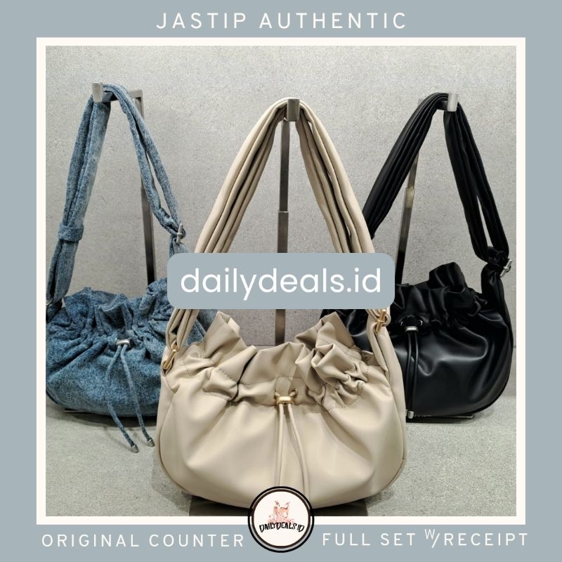 #2-20271392 Mini Maisy - Jast[p] CK ORIGINAL COUNTER RUCHED DRAWSTRING HOBO BAG BUCKET TAS STORE AUT