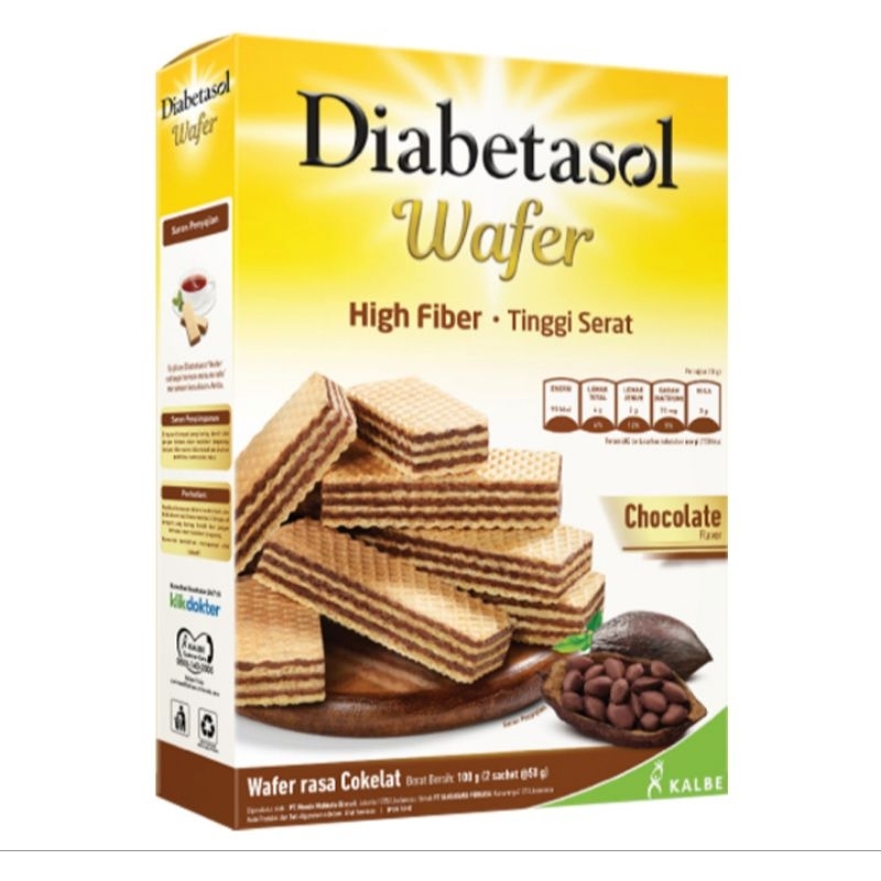 

Diabetasol Wafer Coklat 2 pcs x 50 gram