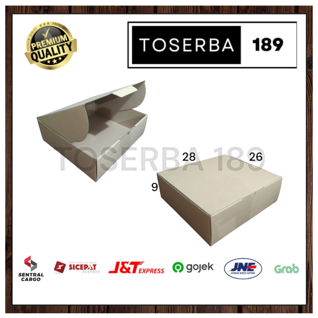 

kardus packing diecut/box pizza uk 28x26x9 cm