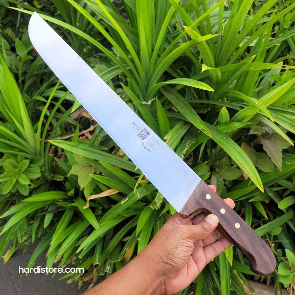 Pisau Sembelih Lurus 36 cm ICEL Butcher Knife Straight 233.3181.36 Handle Kayu, Marking Arab, Origin